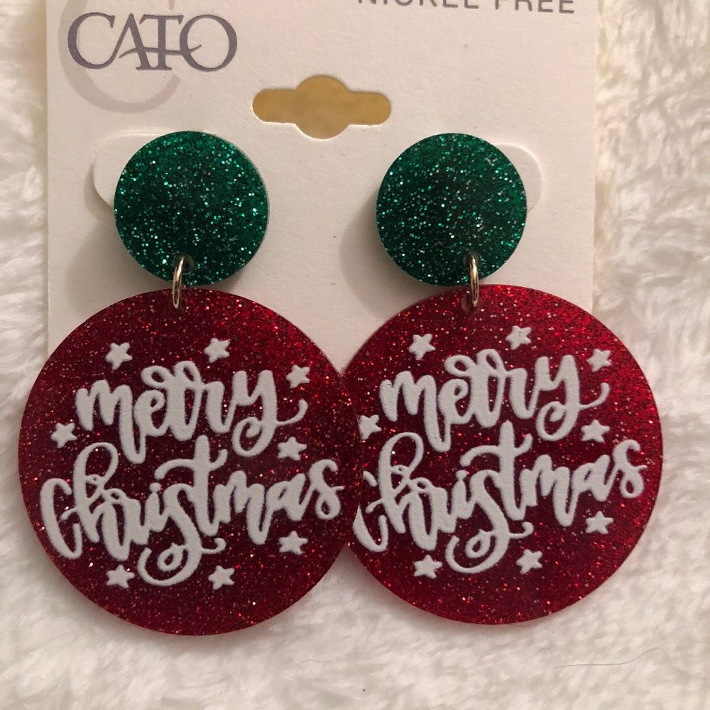 Merry Christmas earrings
